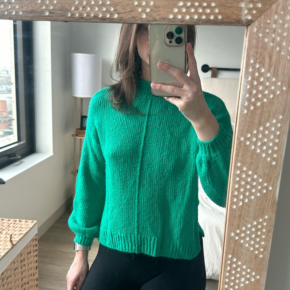 High neck sweater!